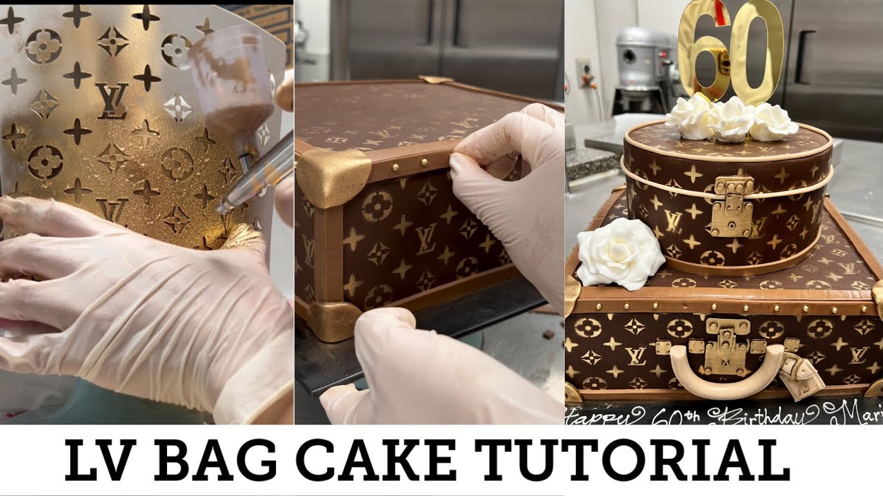1-MINUTE LV BAG CAKE TUTORIAL