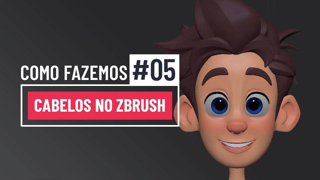 Com Fazemos - Cabelos Modelados Zbrush