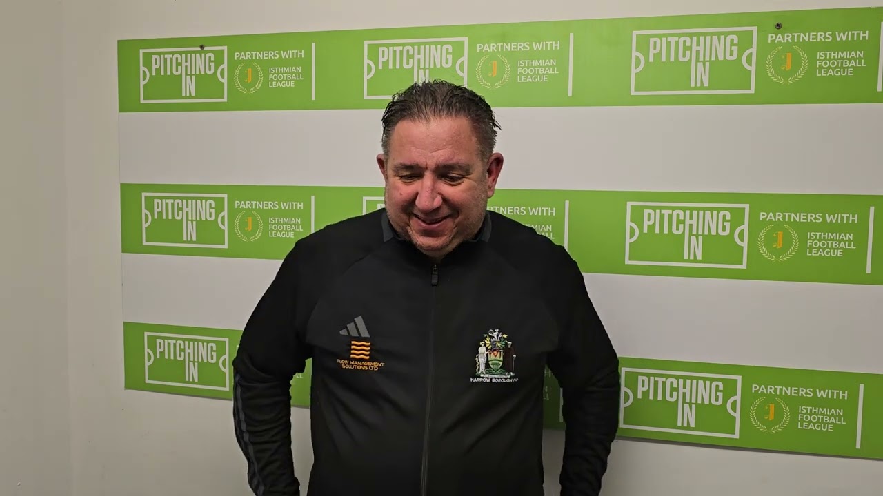 Wayne Carter - Post Match v Hayes & Yeading (home) 