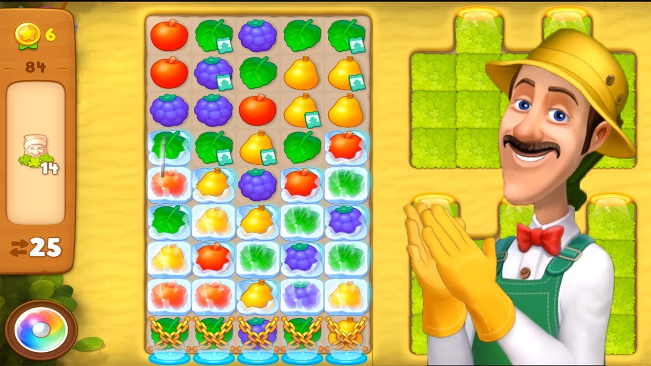 Gardenscapes - A Matching Puzzle Garden Gameplay Walkthrough Day 15 Complete（New update）