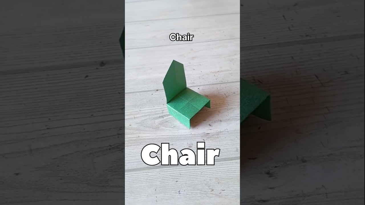 EASY CHAIR ORIGAMI TUTORIAL|HOW TO MAKE A EASY ORIGAMI PAPER CHAIR TUTORIAL|STEP BY STEP FOLDING