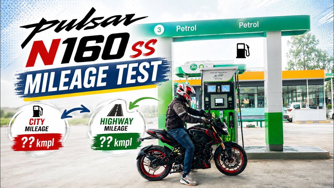 Bajaj Pulsar N160 4v SS Mileage Test | City and Highway