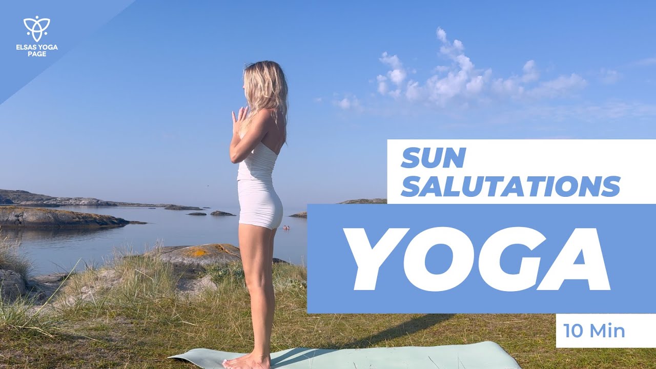 ✨ 10 Minute Reset Flow | 6 Rounds of Sun Salutations with Warrior & Low Lunge | Yoga with Elsa