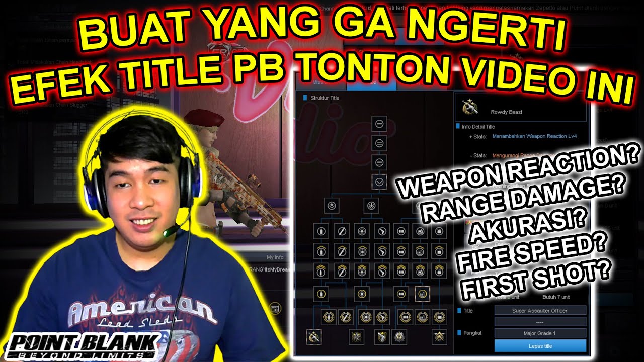 PENJELASAN TITLE POINT BLANK BESERTA EFEK DAN PENGGUNAANNYA - Tutorial Point Blank Zepetto 2022