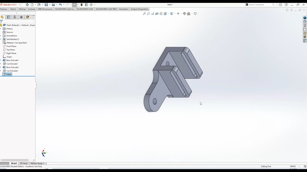 CAD Practice for Beginners - Bracket Walkthrough