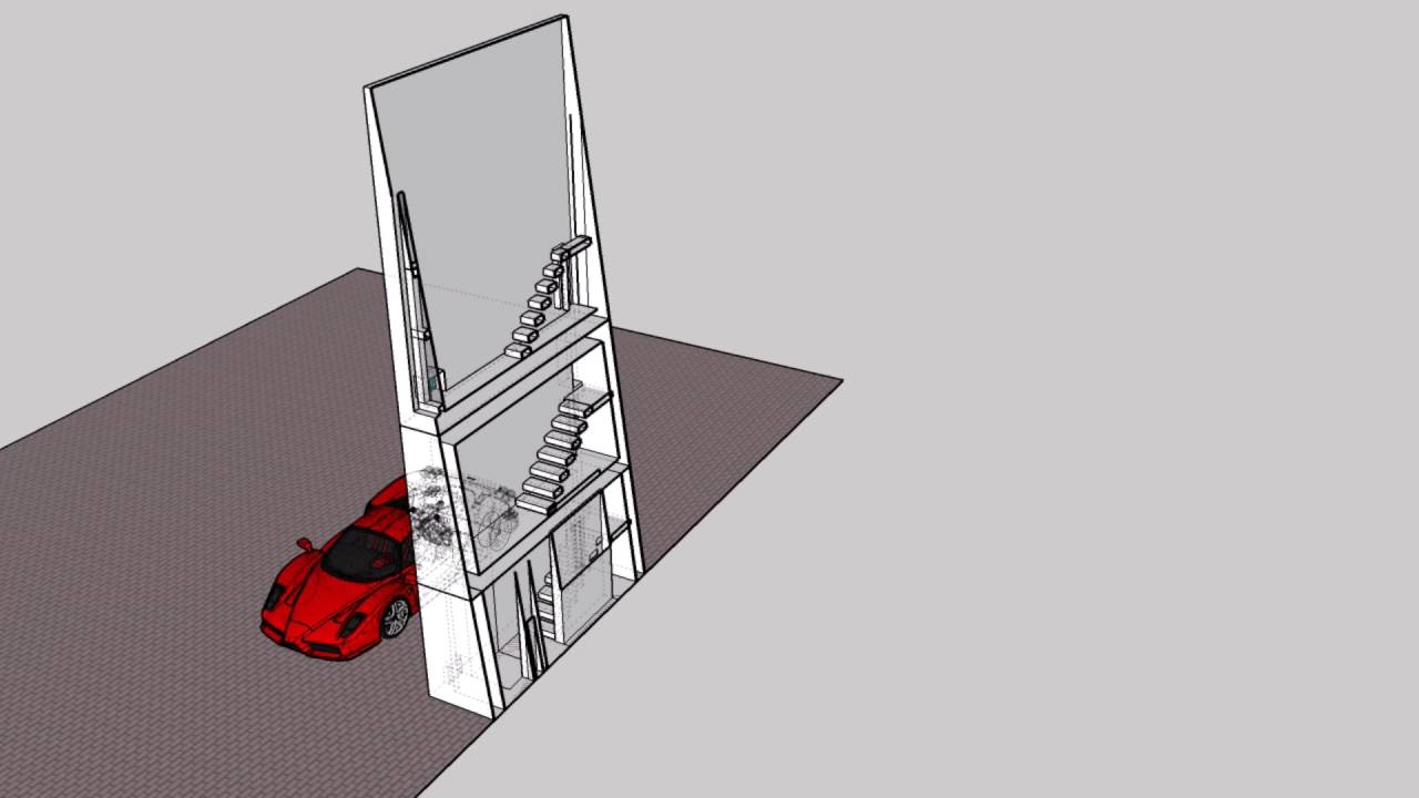 CASA 4x4 TADAO ANDO (Modelo SketchUp 2016)