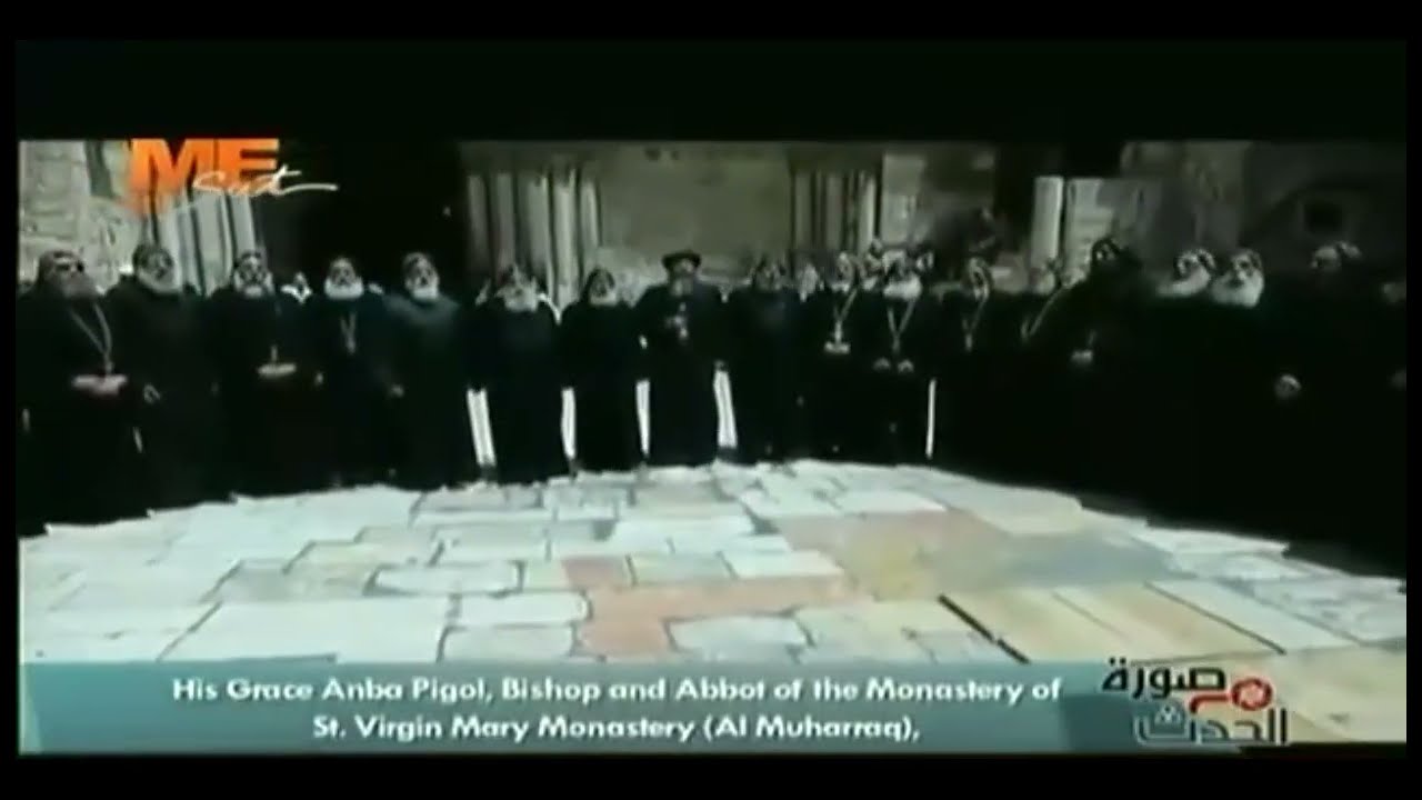 لحن أخرستوس آنيستى - زيارة مجموعة من الآباء رهبان دير المحرق العامر إلى القدس - عام ٢٠١٩م