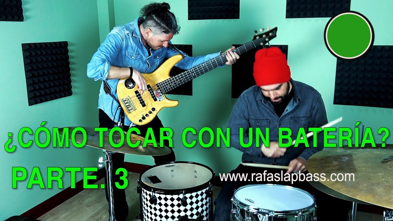 BAJO Y BATERÍA  - PARTE 3 - ¿CÓMO TOCAR CON UN BATERÍA? (14 RITMOS) - ¿CÓMO IR CON EL BOMBO?