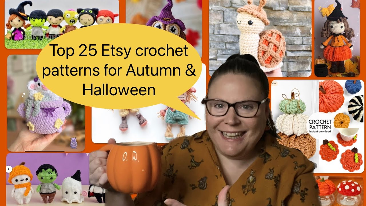 My top 25 Etsy autumn and Halloween crochet patterns