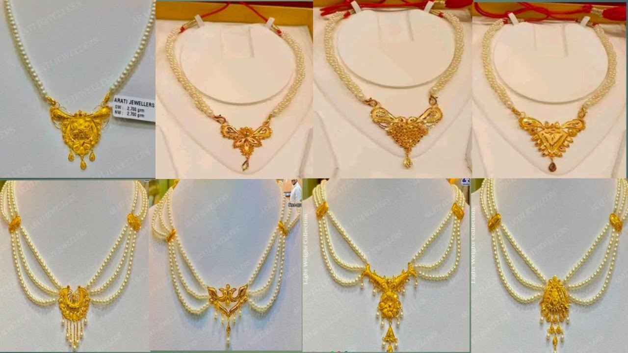 Latest 22k gold mangalsutra new design with light weight Sathi simply life 