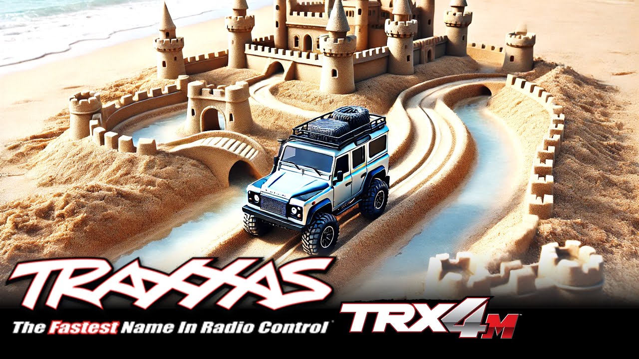 Traxxas TRX4m Land Rover Defender 4x4 1:18 - DIY Crawler Park On The Beach