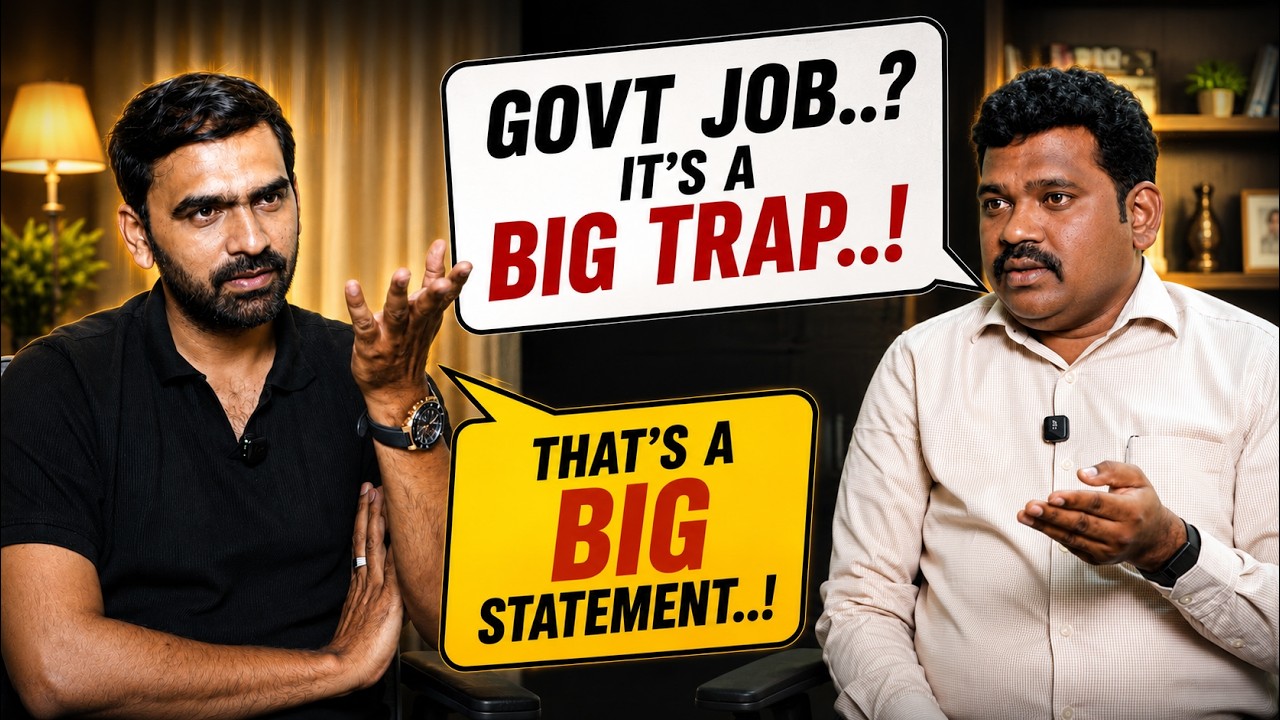 GOVT JOB Is a BIG TRAP..?😳 Reality of Govt Job vs Private Jobs | Telugu Podcast