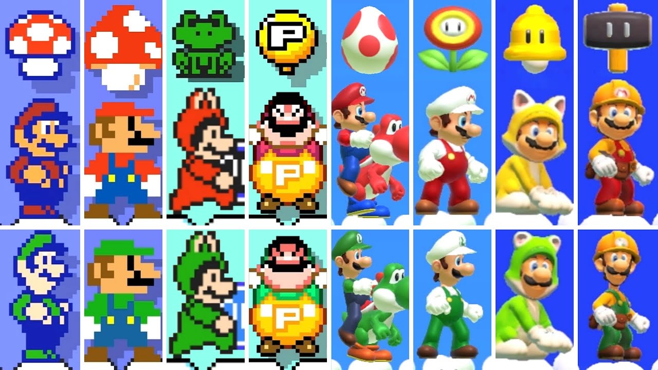 Super Mario Maker 2 - All Power-Ups (2 Player)