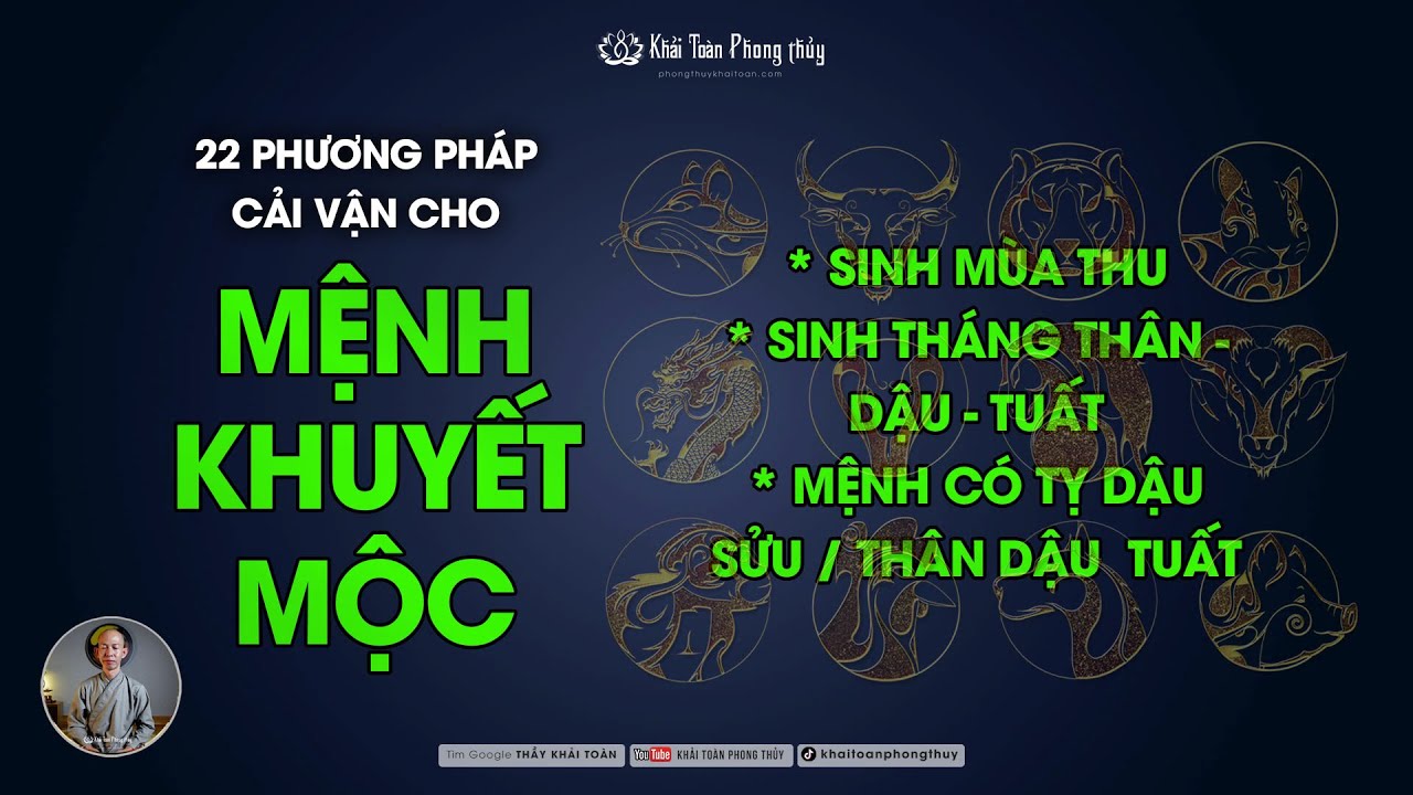 Mệnh khuyết Mộc | Tử vi hàng ngày | tử vi 12 con giáp | Thầy Khải Toàn | Phong thủy & Thiền Định
