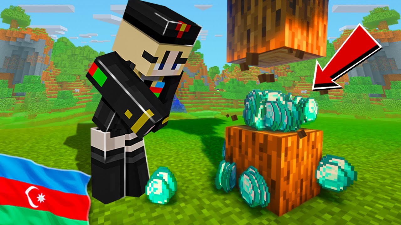 😥Minecraft, amma QARIŞIQ EŞYALAR D&Uuml;Ş&Uuml;R ! - survival