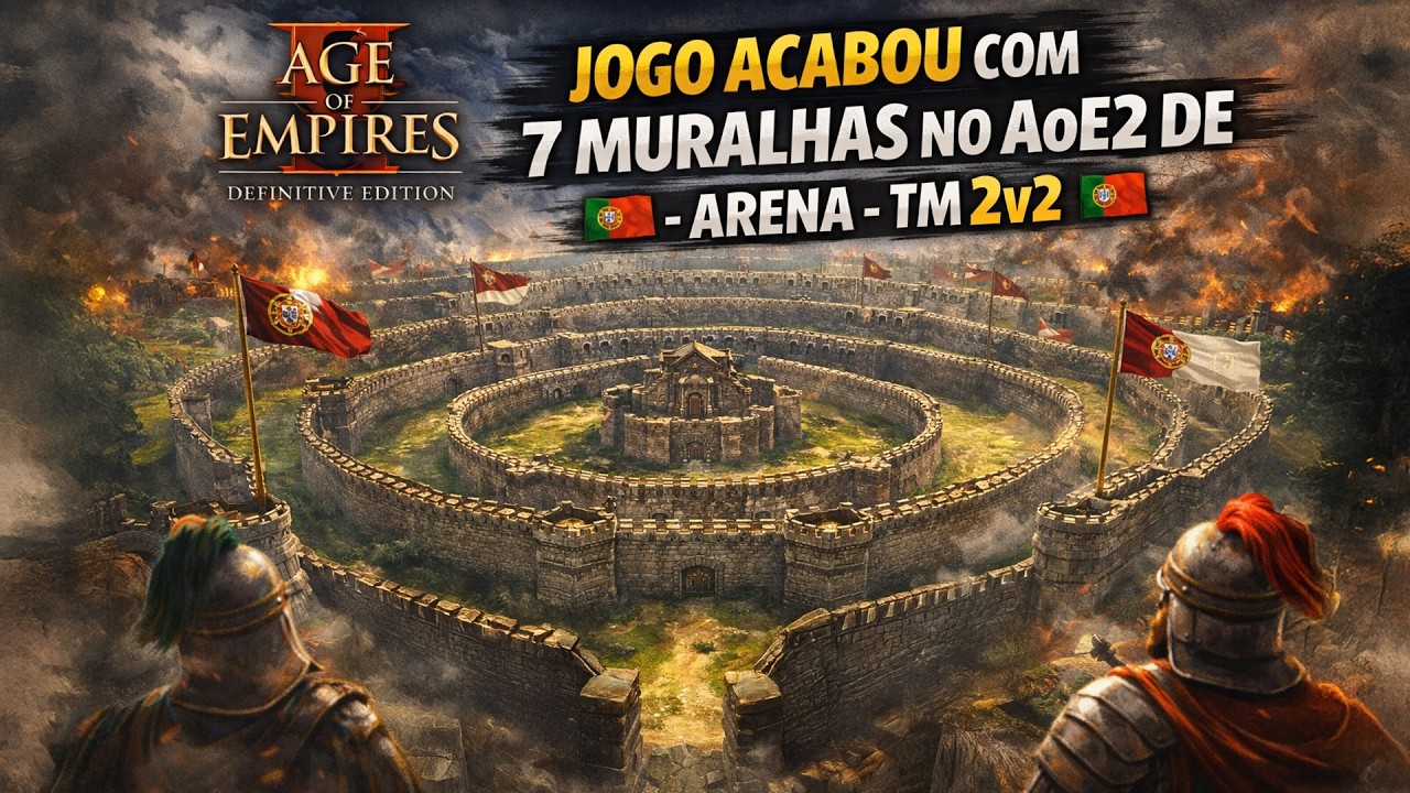 Acabou com 7 Muralhas no AoE2 DE - Arena - TM 2v2 - Capture Age 🇵🇹