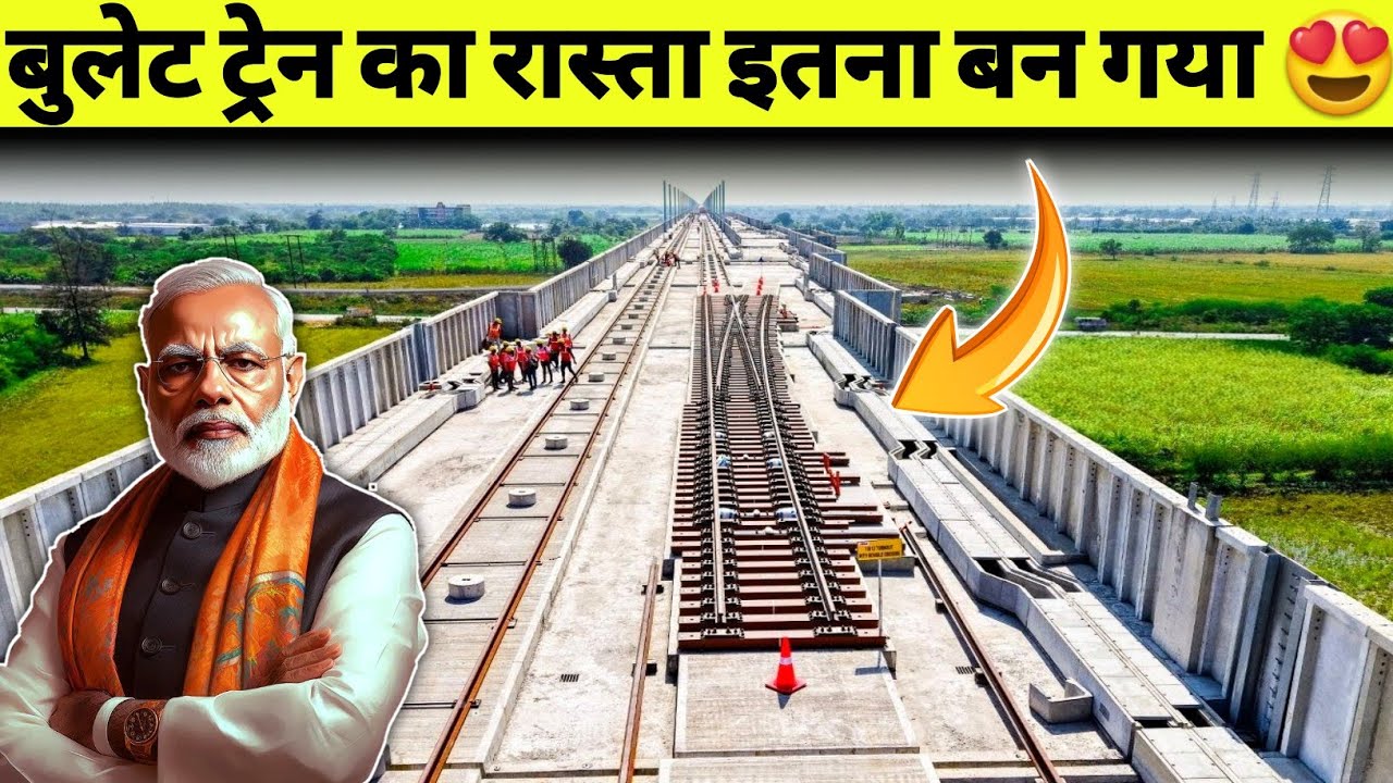 BULLET TRAIN INDIA VIADUCT CONSTRUCTION OHE MAST BRIDGES PIER WORK FULL UPDATE 😍