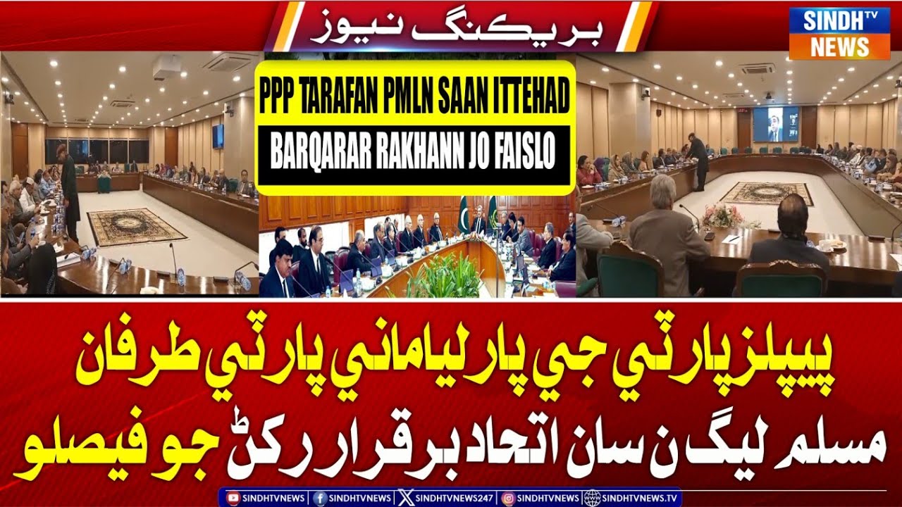 PPP ji parliamentary party tarafan Muslim League Noon saan ittehad barqarar rakhann jo faislo