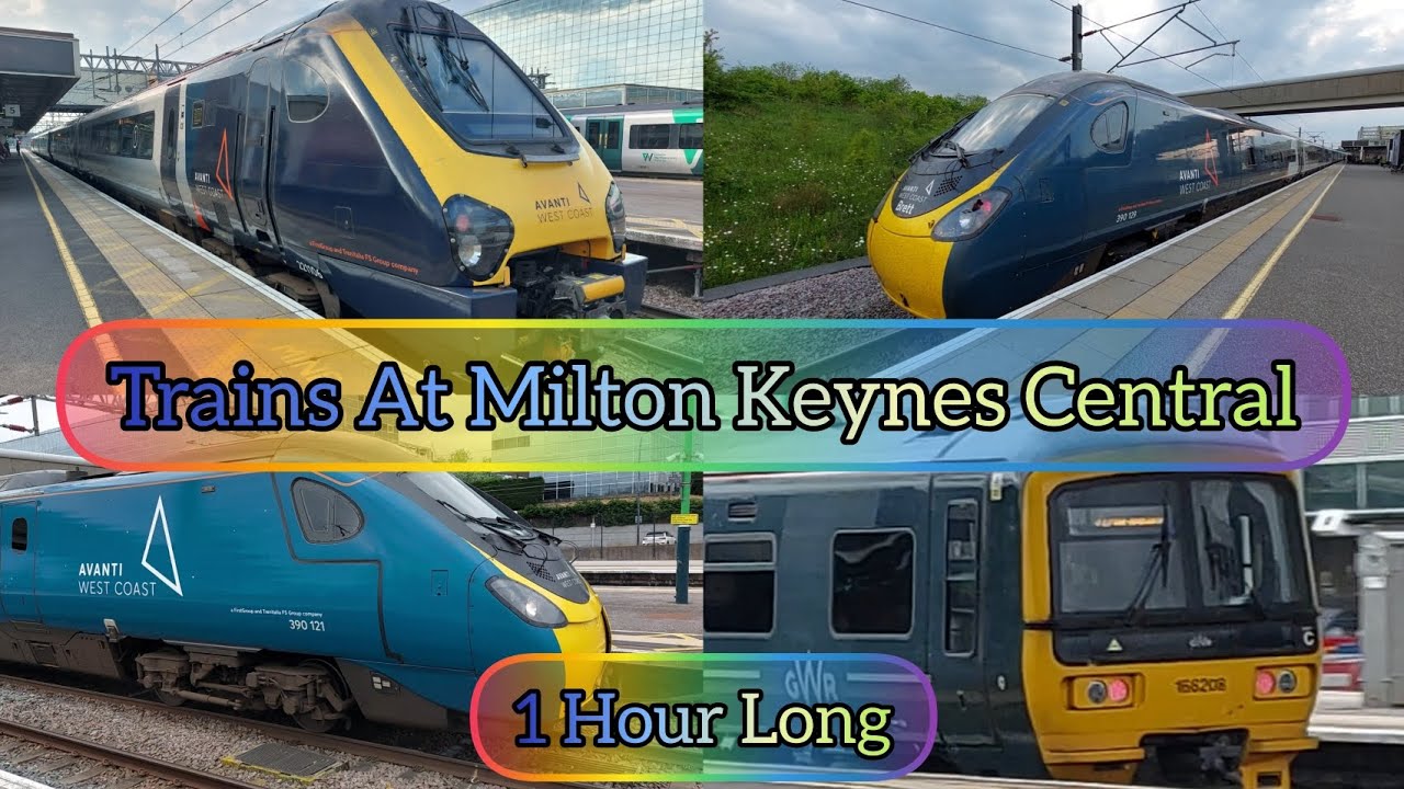Trains At Milton Keynes Central WCML 27/4/24 - 12/5/24 (1 Hour Long)