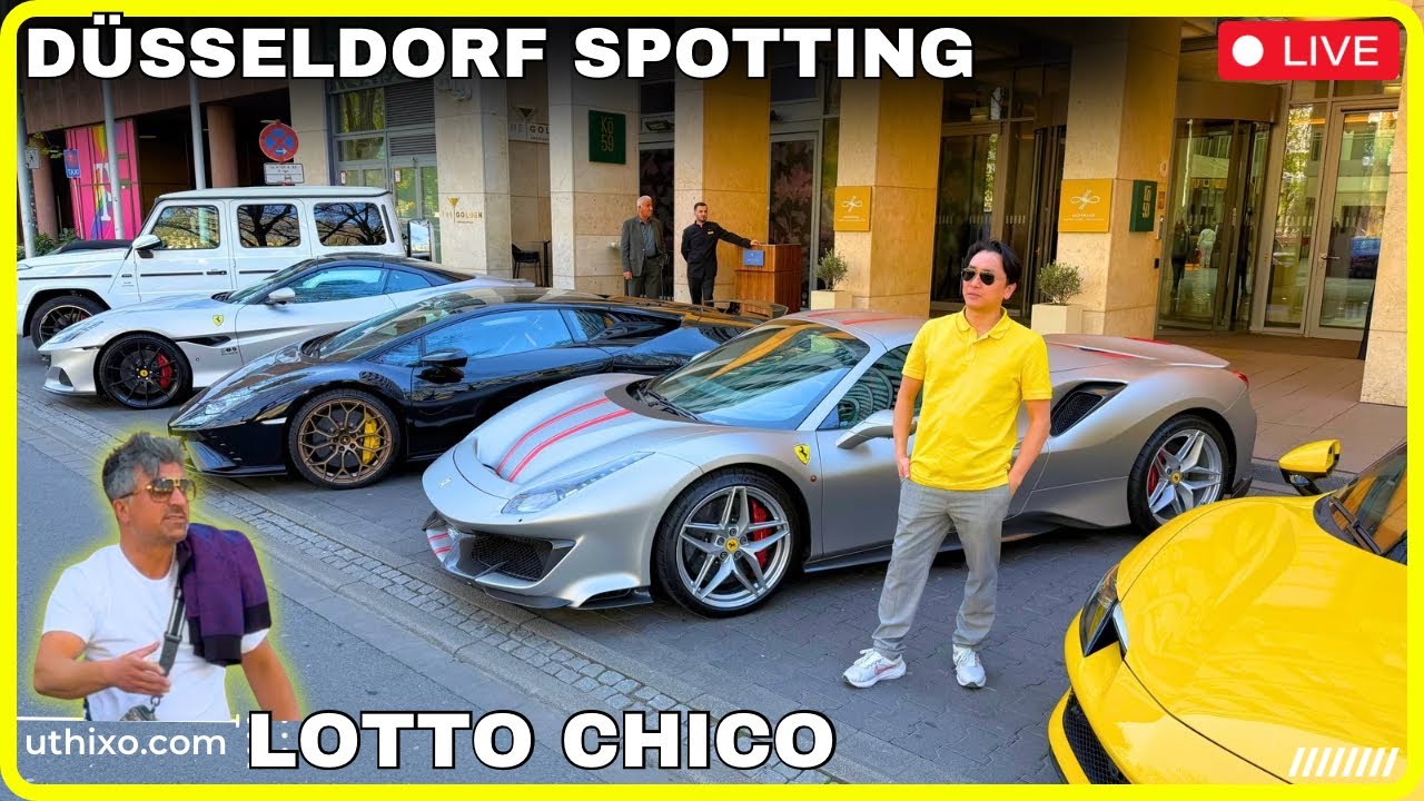 CARSPOTTING DÜSSELDORF mit LOTTO CHICO am Samstag Königsallee Kursat Yildirim KÖ SPOTTING Supercars