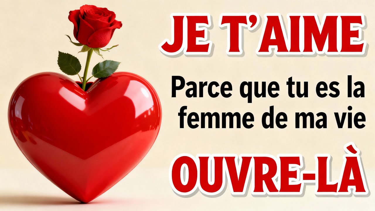 MON AMOUR Ouvre ce beau message 🩷 JE TE LE DÉDIE Belles et courtes phrases d'amour Messages d'amour