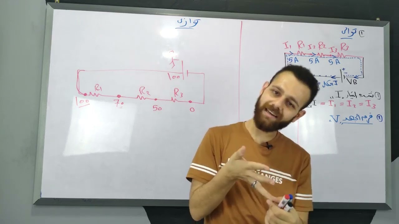 شرح الدرس التانى فيزياء تالته ثانوى (  توصيل المقاومات ) -ثانويه عامه 2024