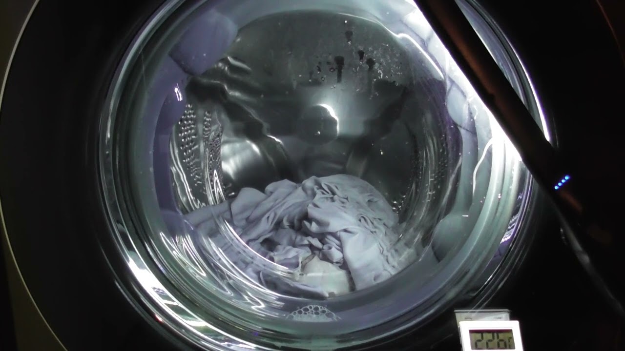 LG AiDD Steam Washer, Eco 60 cycle with Intensive, TurboWash, and 1400 spin