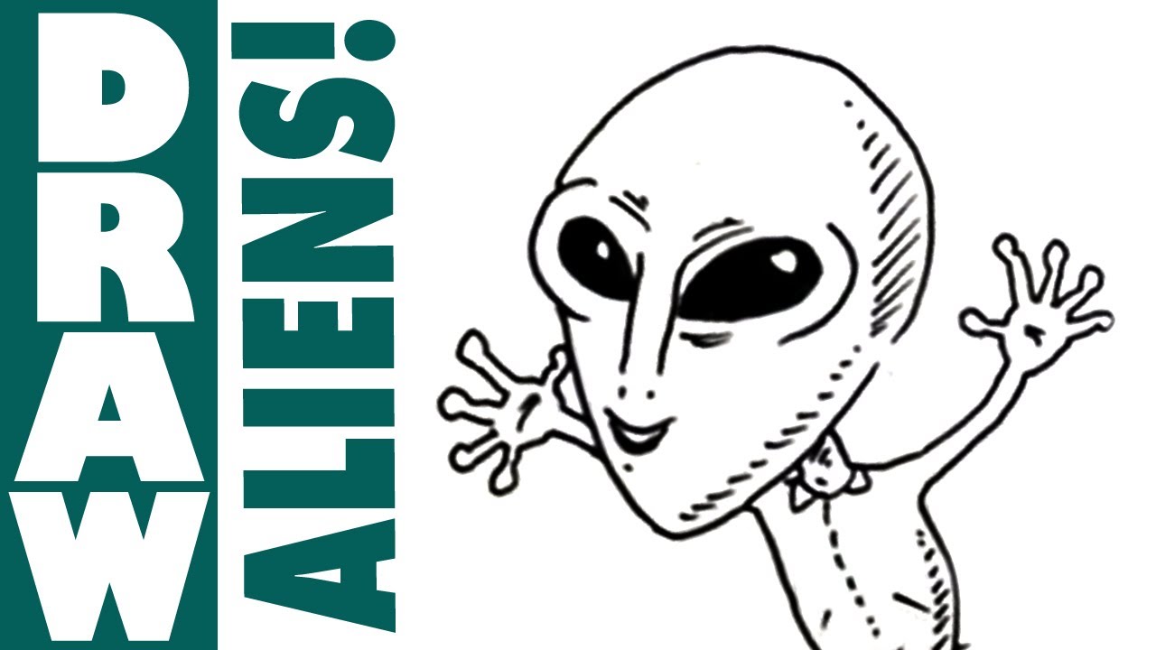 How to draw Cartoon Aliens - Spoken Tutorial