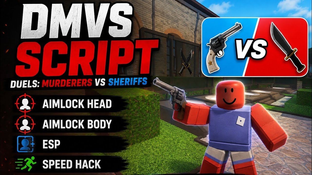DMVS | DUEL MURDERERS VS SHERIFFS SCRIPT 🔫🎯 NO KEY🤑