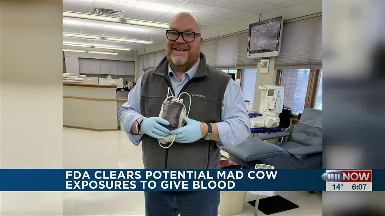 FDA clears people potentially exposed to mad cow disease to give blood