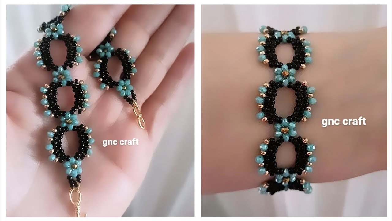Çiçek bağlantılı bileklik flower link bracelet