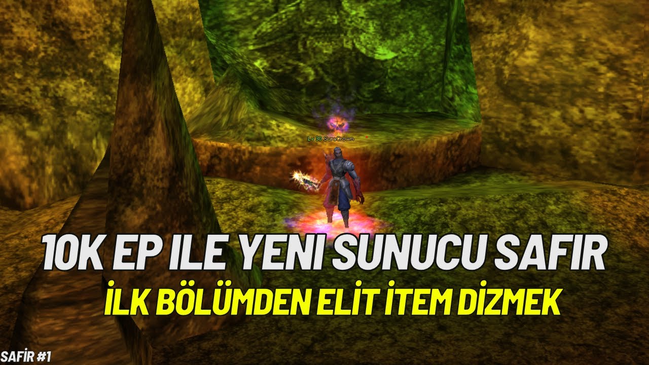 10K EP İLE YENİ SUNUCU SAFİR | İLK VİDEODAN EPSİZ İTEM HAZIRLIĞI | METİN2 SAFİR#1 | CROWN