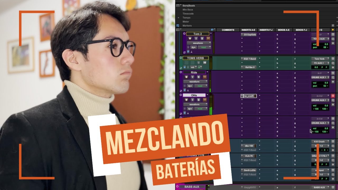 ¿Cómo mezclar BATERÍAS acústicas? - Clase Completa