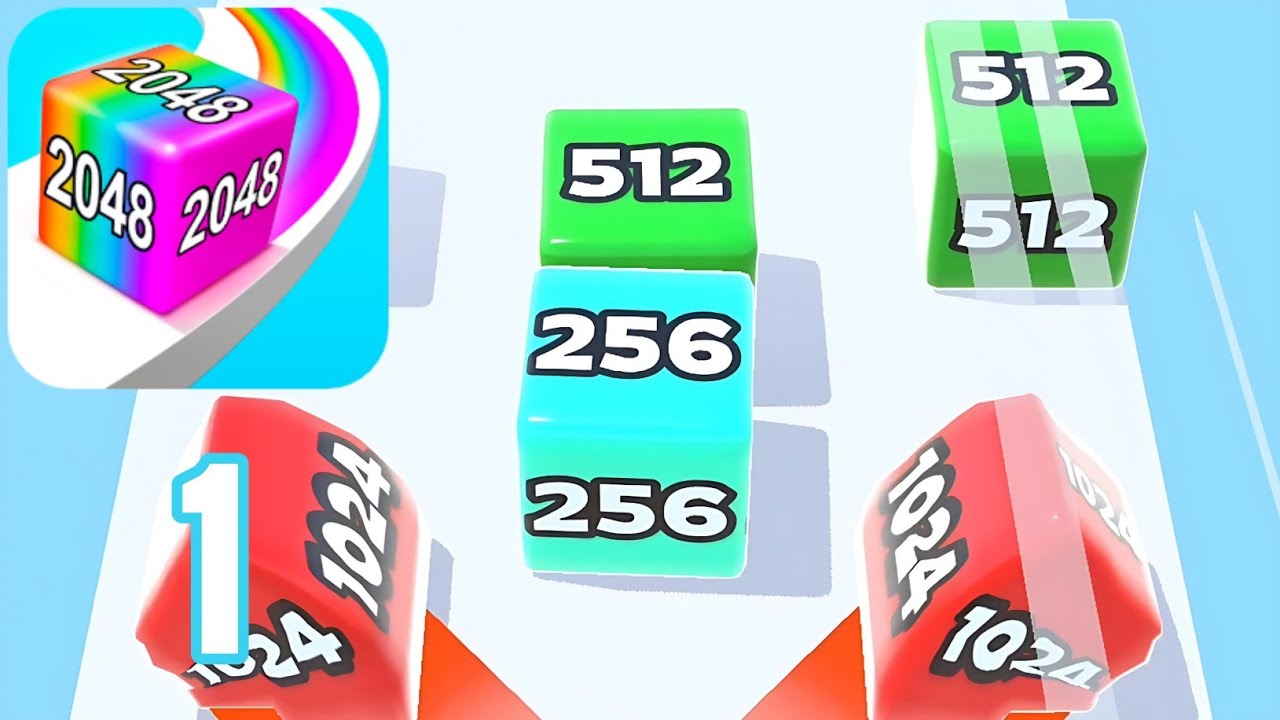 Jelly Run 2048 - Part 1 - Gameplay Walkthrough - Levels 1-15 (iOS,Android)