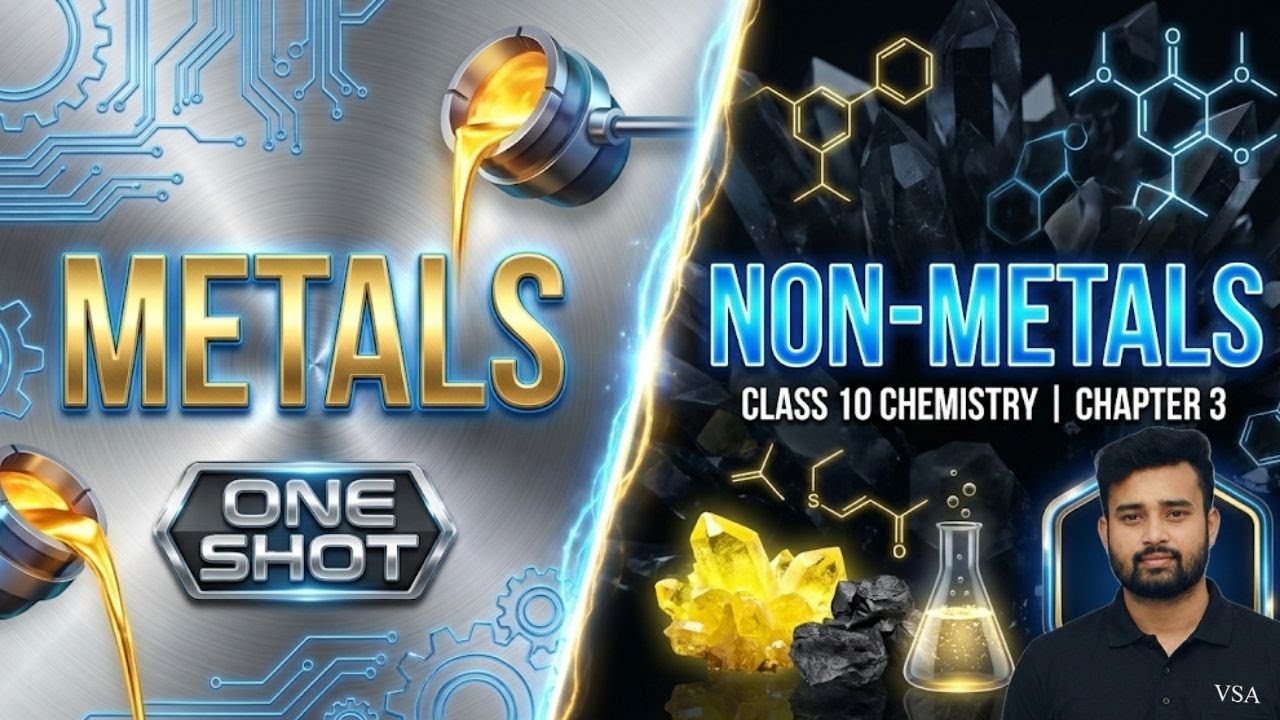 Metals & Non-Metals One Shot 🔥 | Class 10 Chemistry | NCERT | Board Exam Prep || VSA