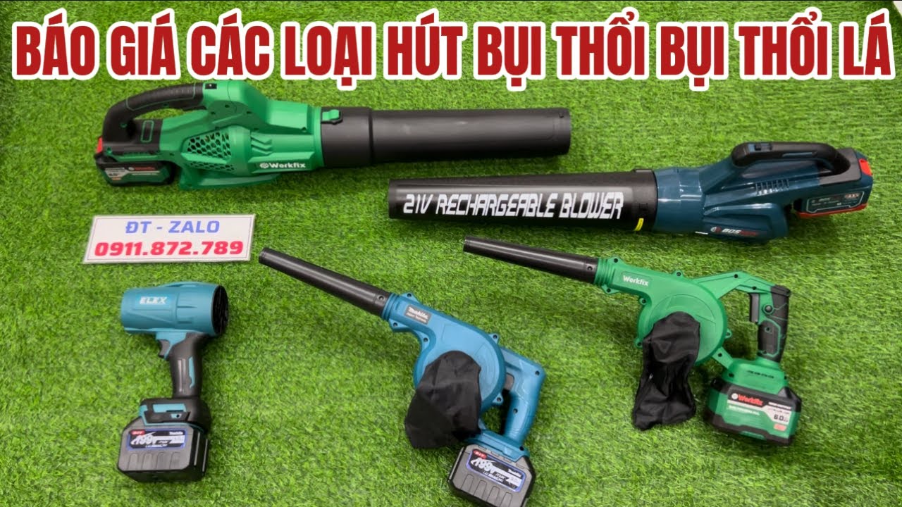 Review Báo Giá Các Loại Máy Hút Bụi, Thổi Bụi, Thổi Lá Mới Nhất Hiện Nay