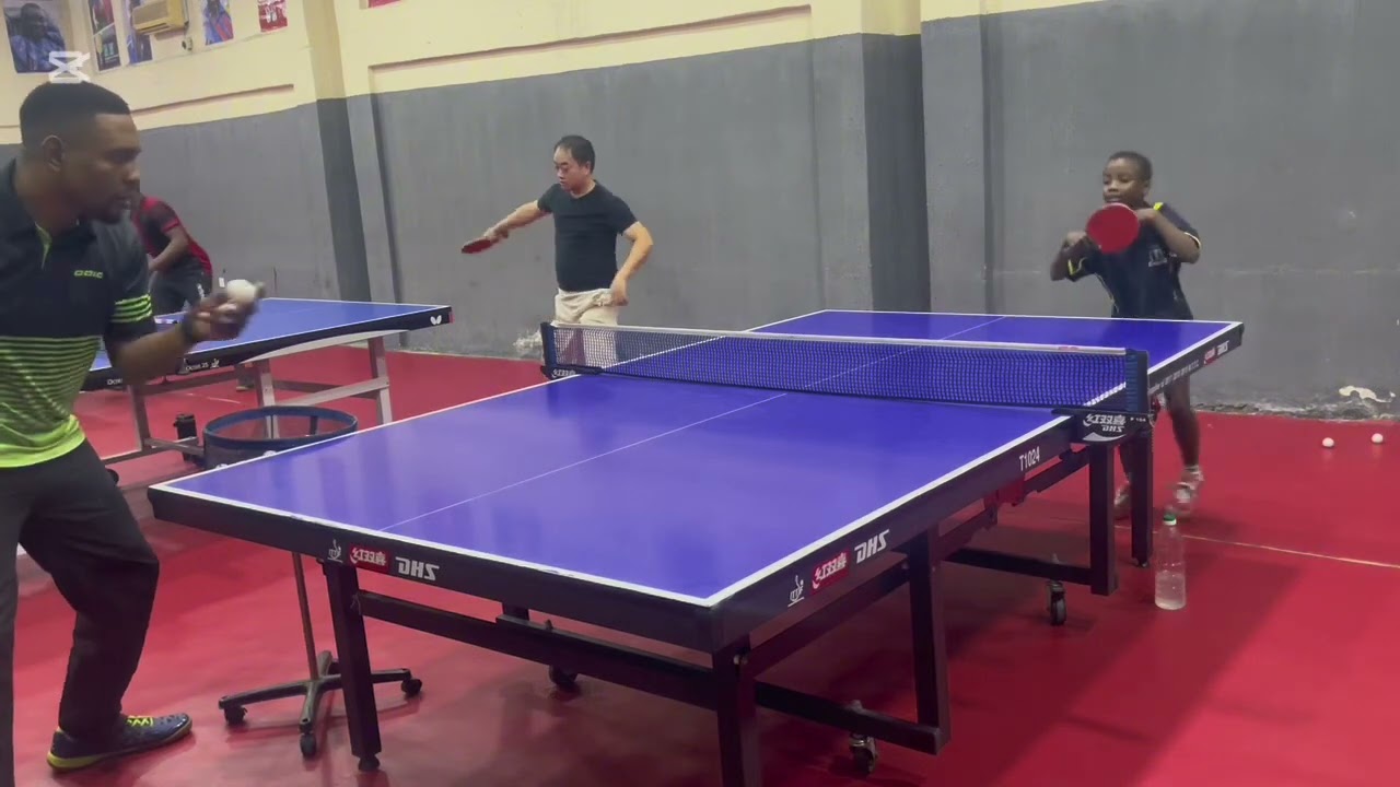 Table Tennis Training using long pipe