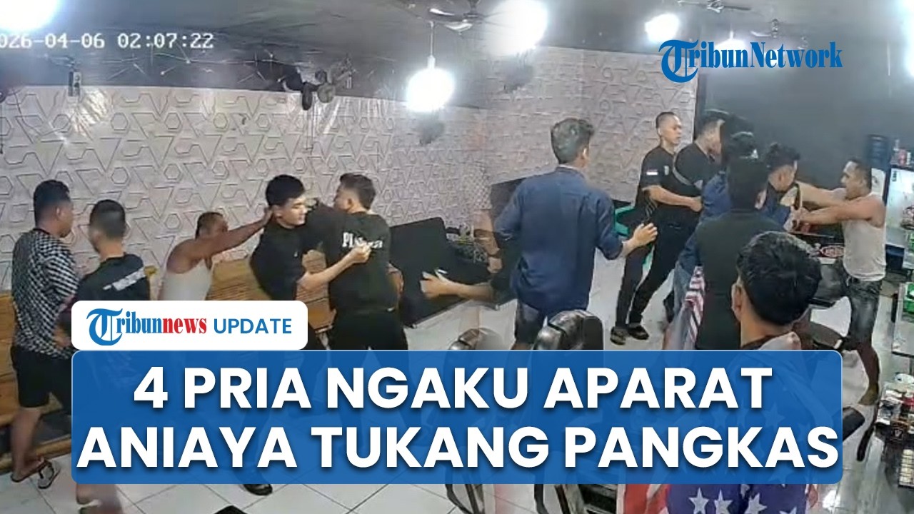 Viral Video Aksi Koboi 4 Pria Ngaku Oknum Polisi Todongkan Pistol & Aniaya Tukang Pangkas di Medan