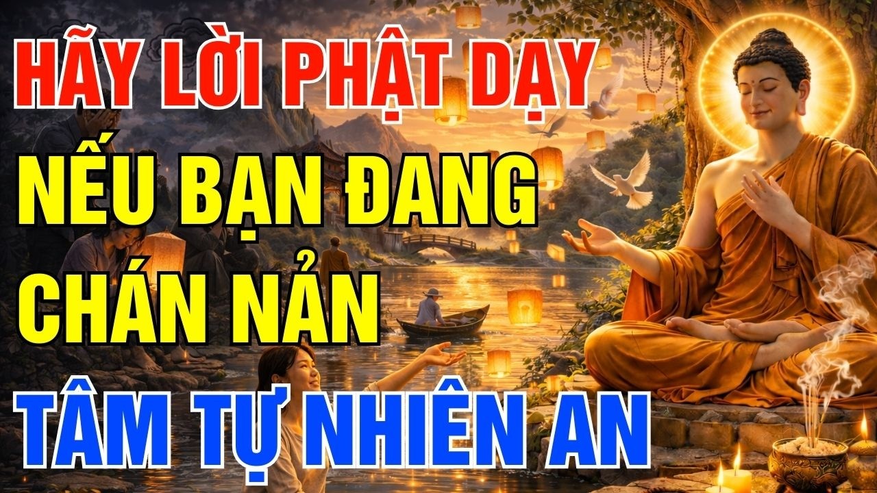 Nếu Bạn Đang Mệt Mỏi và Chán Nản, Hãy Nghe Lời Phật Dạy Này - Tâm Sẽ Tự Khắc An Yên| Gieo Bình An