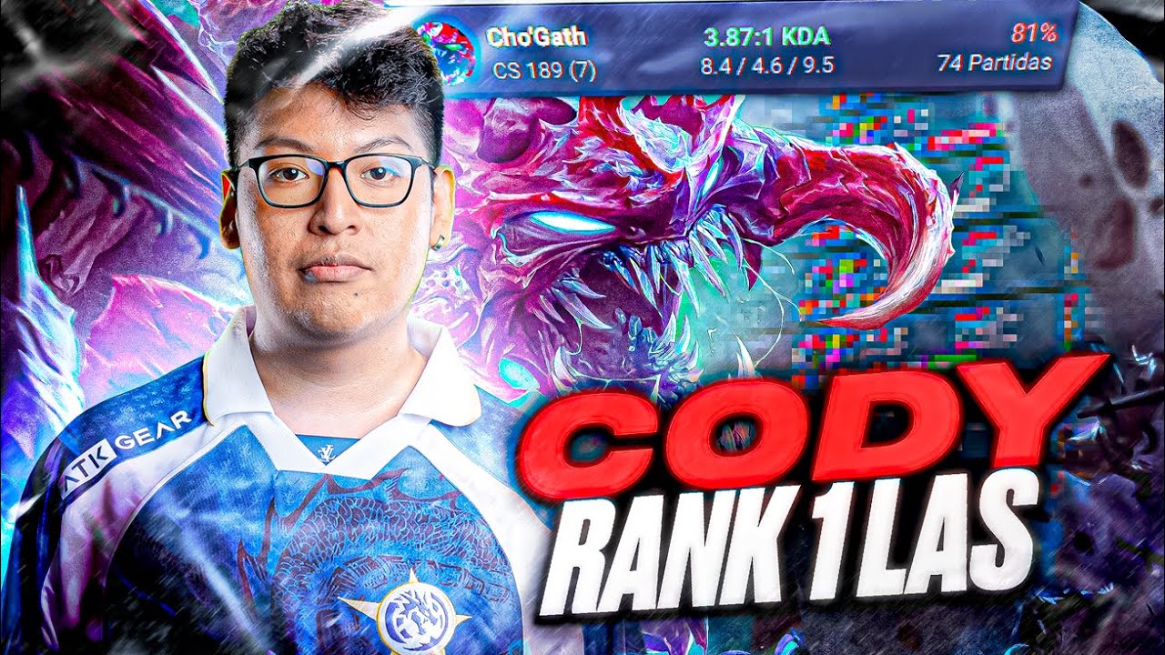 CODY ES CAMPEÓN DEL SOLOBOOM CON CHO'GATH MID! 🤯 *RANK 1 LAS 2100 LP*