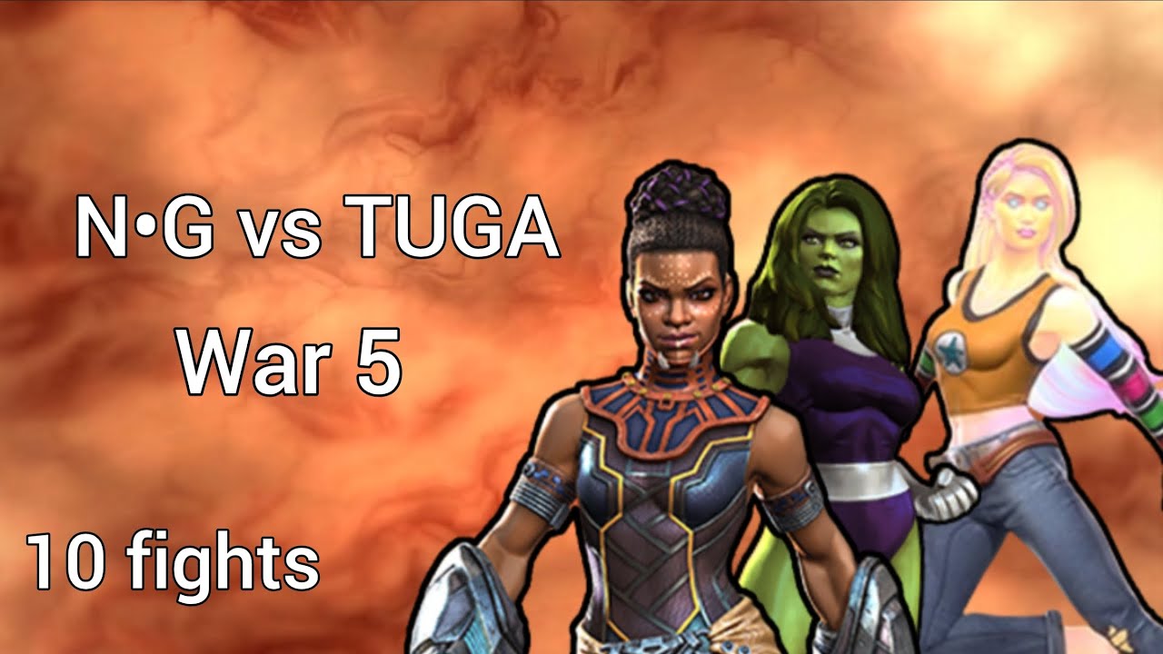 S64W5 | N•G vs TUGA | Shuri, Karolina Dean, She Hulk | 10 fights war