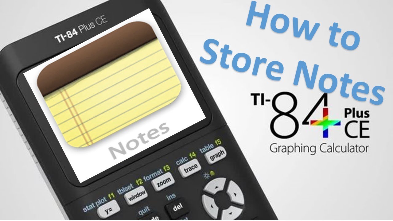 How to Put Notes on TI 84 plus CE Calculator!