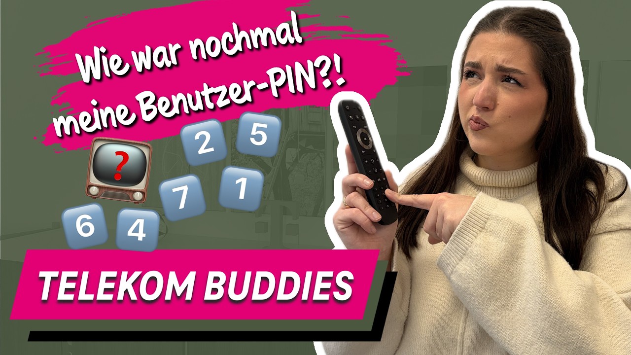 MagentaTV Benutzer‑PIN einfach erklärt – by Telekom Buddies