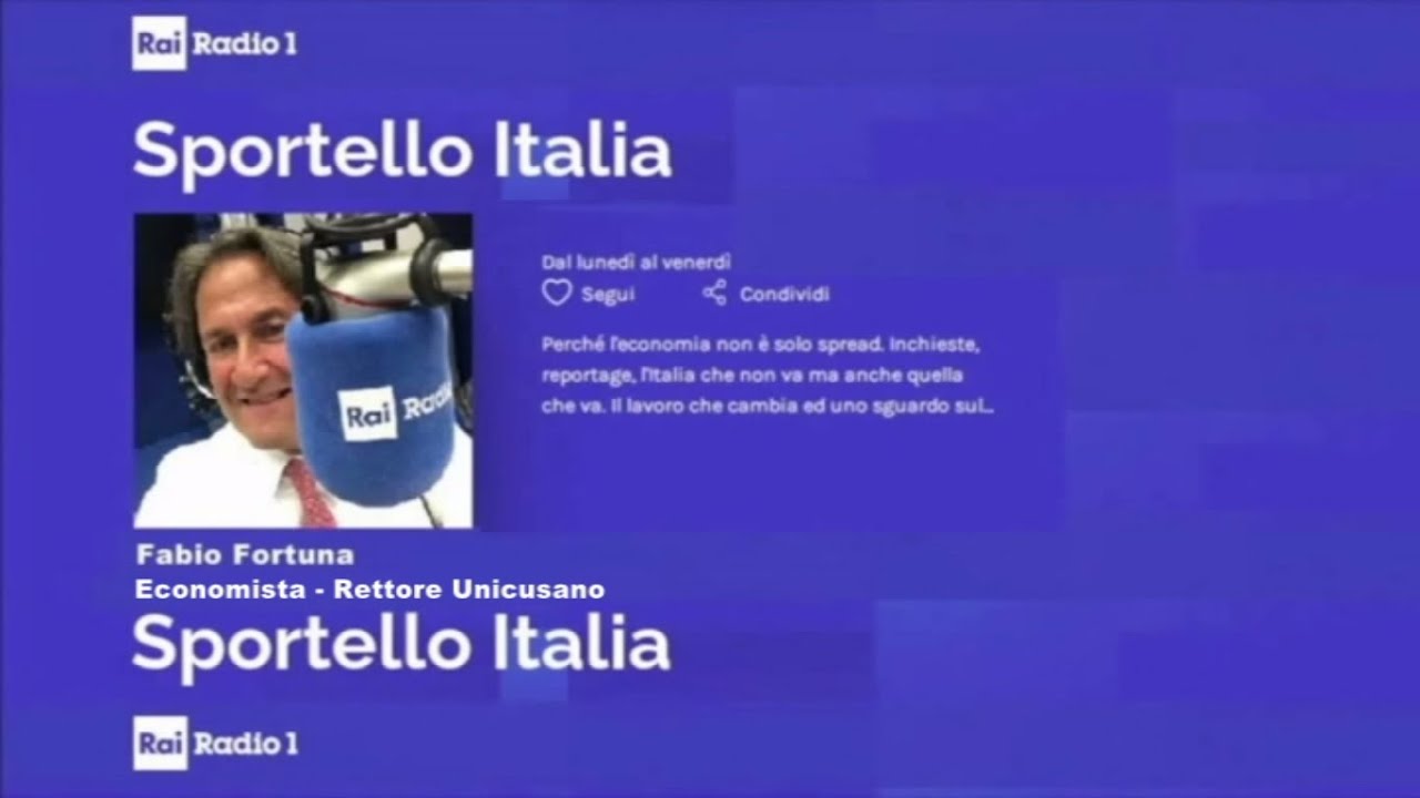 Fabio Fortuna a Sportello Italia di RAI Radio 1 del 03 02 2026 ore 12 25