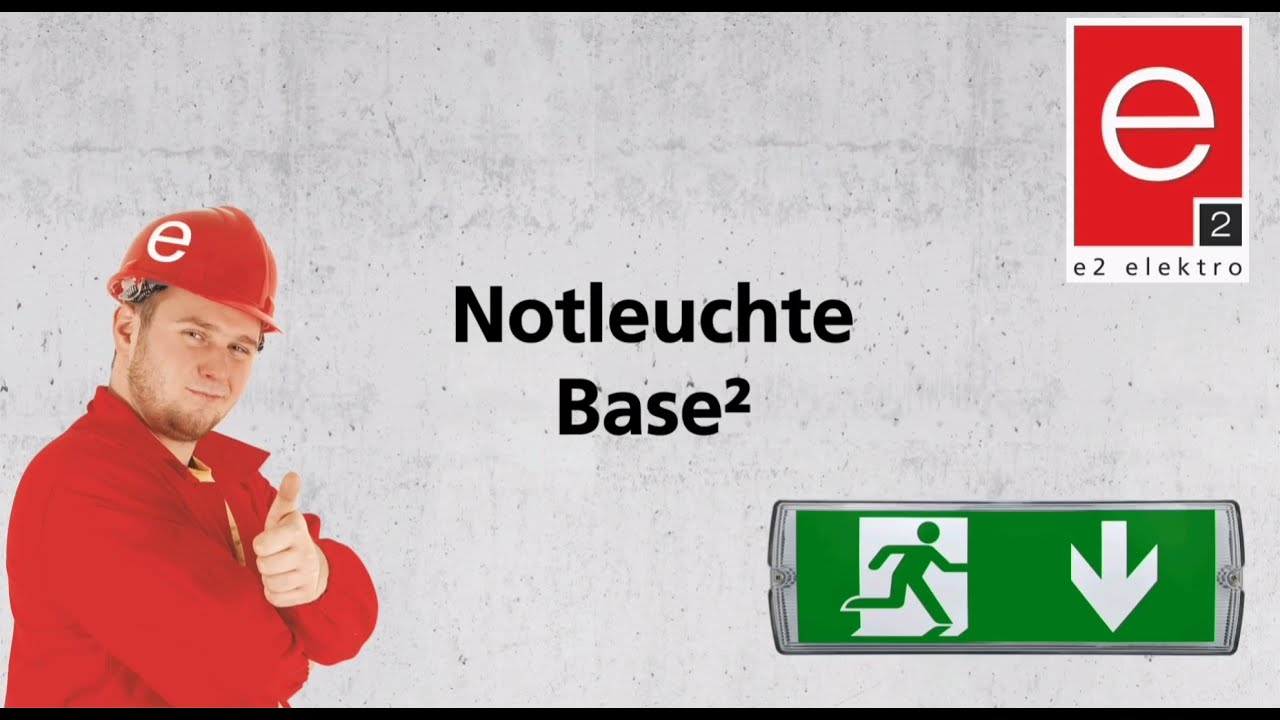 Notleuchte Base&sup2; LED 3H mit Autotest
