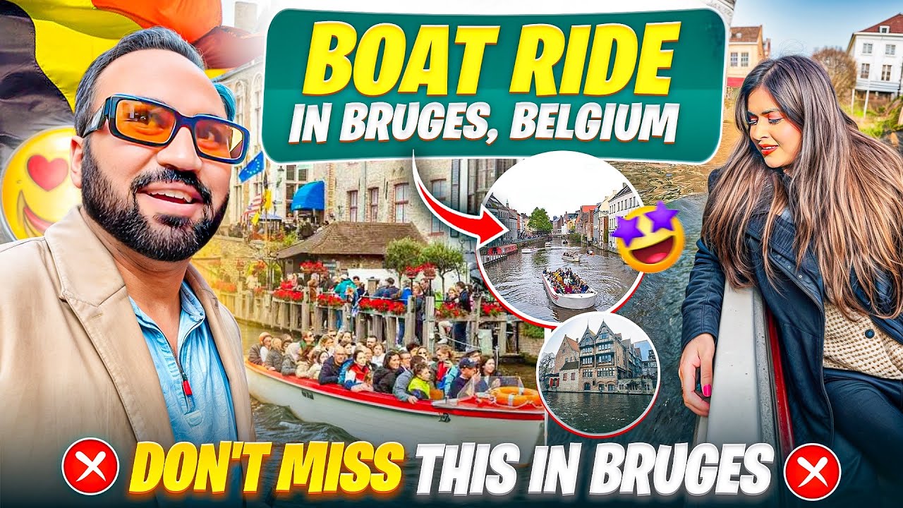 The Famous Boat Ride In Bruges, Belgium 🇧🇪 | Is It Worth It? | Indian Youtuber In Europe❤️
