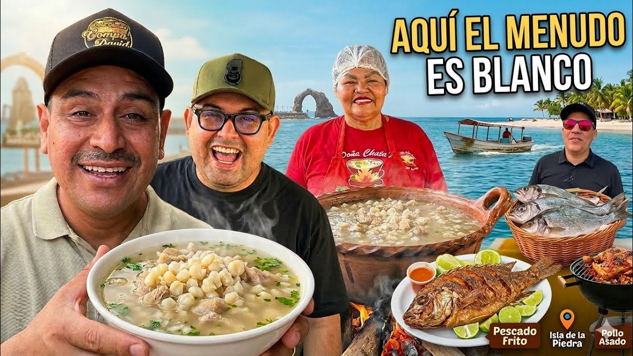 Qué COMER en MAZATLÁN: Menudo Blanco, Pescado y Pollo Asado 🌴🍤