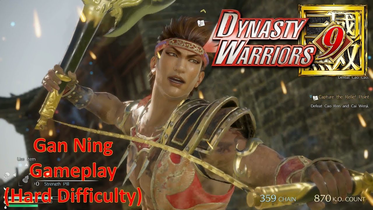 Dynasty Warriors 9 - Gan Ning Gameplay (Hard DIfficulty)