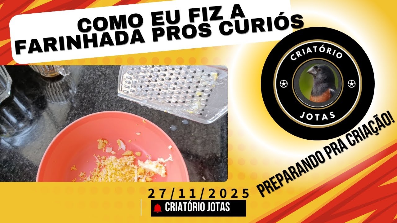 Como preparei a farinhada pro início da temporada!