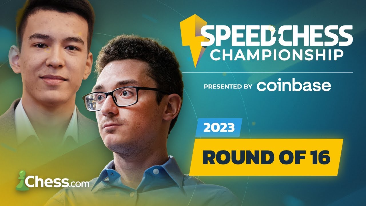 Speed Chess Championship 2023 Round of 16 | Fabiano v Nodirbek! Who'll Win Shorter Formats !coinbase